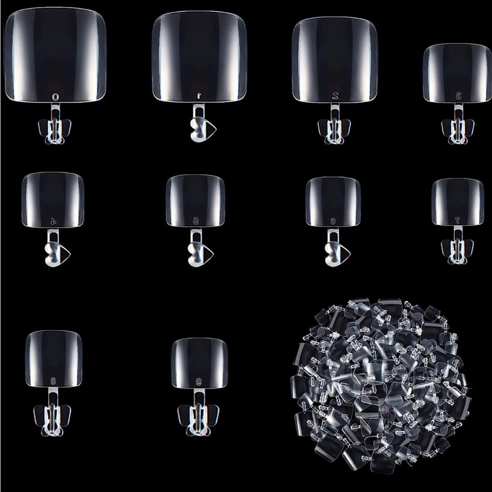 NIB 1000pc+ Fake Toe Nail Tips